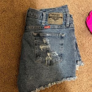Wrangler blue jean shorts